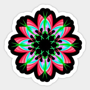 Red flower Sticker